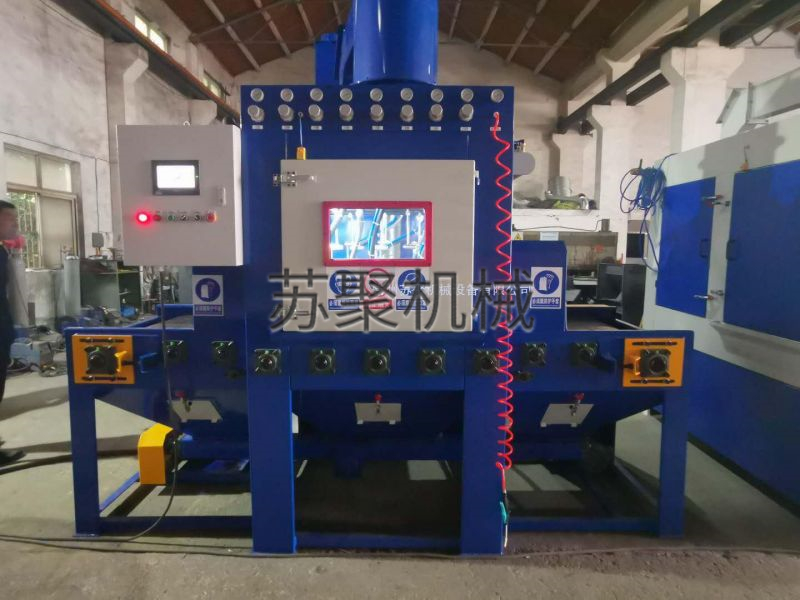 磨具輸送式噴砂機(jī)調(diào)試現(xiàn)場